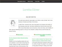 Tablet Screenshot of lorettaoliver.com
